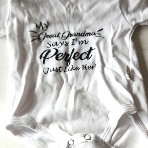2 Great Grandma Oneies 3-6 Months